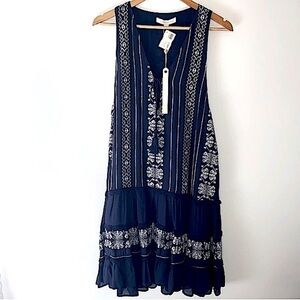 Jonathan Simkhai Embroidered Cotton Tiered Midi Dress